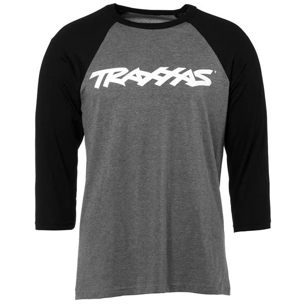 TRA1369-2XL TRAXX RAGLAN SHIRT GREY/BLK 2X