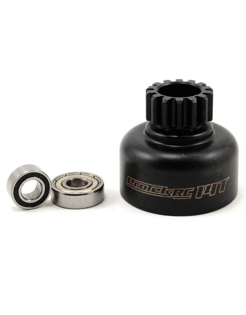 PROTEK RC PTK-7061 PROTEK RC HARDENED CLUTCH BELL W/ BEARINGS (14T) (LOSI 8IGHT STYLE)