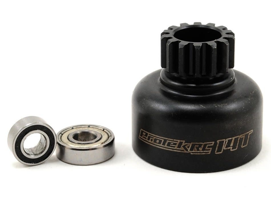 PTK-7061 PROTEK RC HARDENED CLUTCH BELL W/ BEARINGS (14T) (LOSI 8IGHT STYLE)