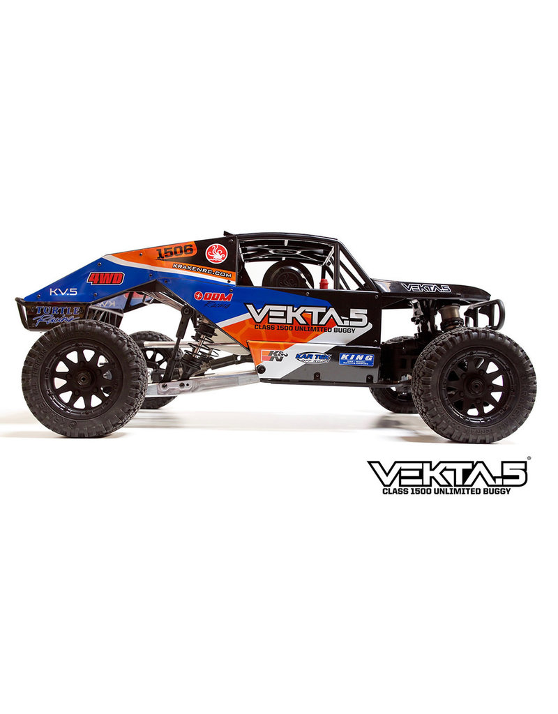 KRAKEN RC DDMKV7702 KRAKEN VEKTA.5 ULTRA UNLIMITED CLASS 1500 BUGGY ARTR W/ ZENOAH G320RC 31.8CC ENGINE