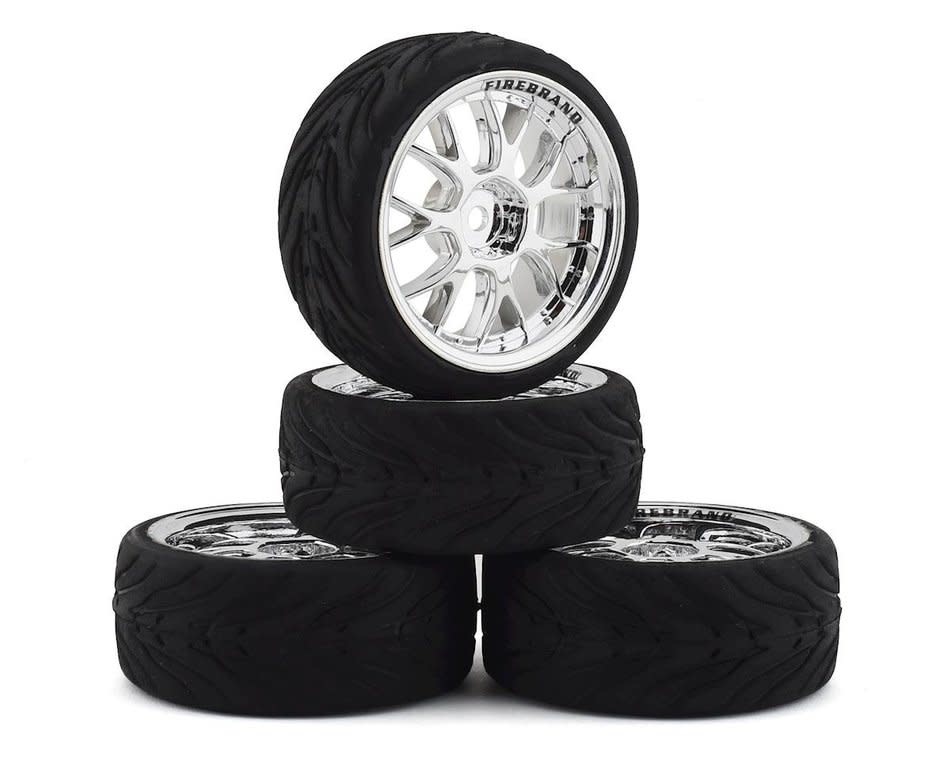 FBR1WHECIN061 INCINERATE RT PRE-MOUNTED ON-ROAD TIRES (4) (CHROME)
