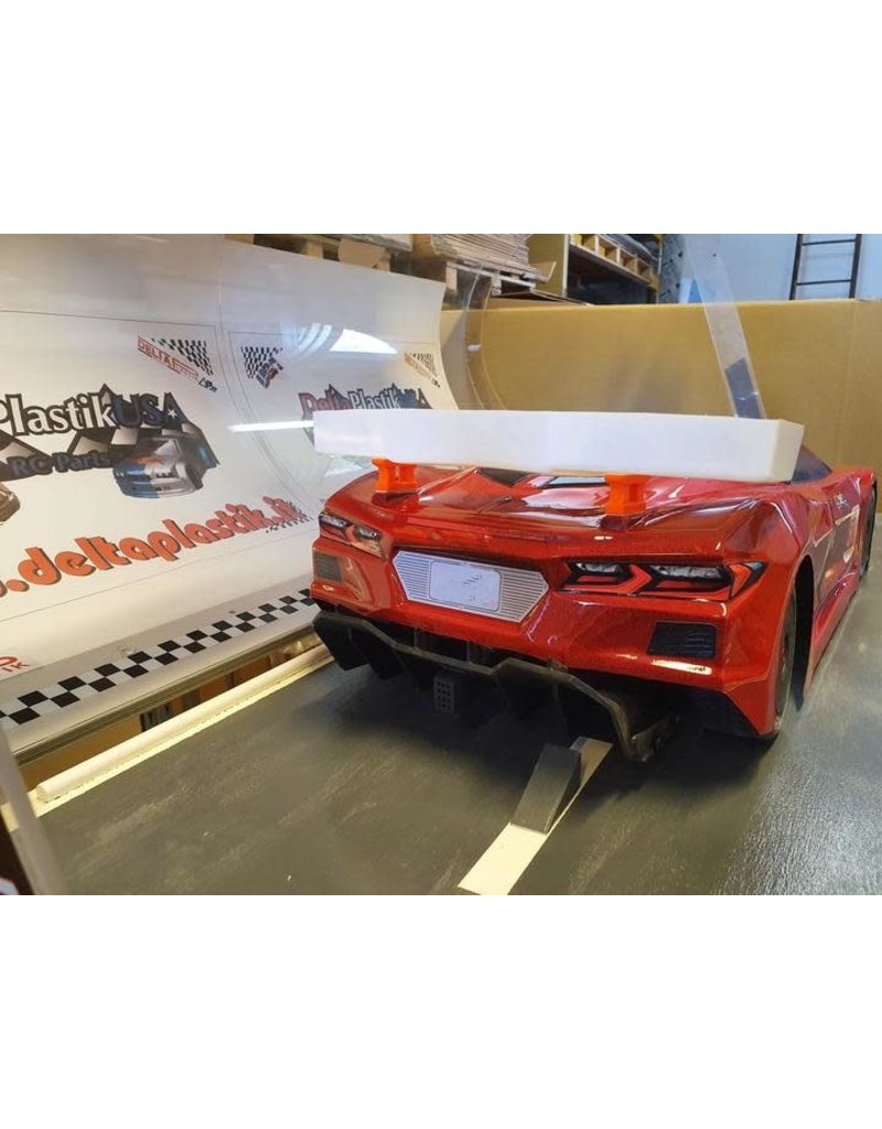 DELTA PLASTIK USA DP8504/2WDM CORVETTE CR8 1/7 SCALE BODY: CLEAR
