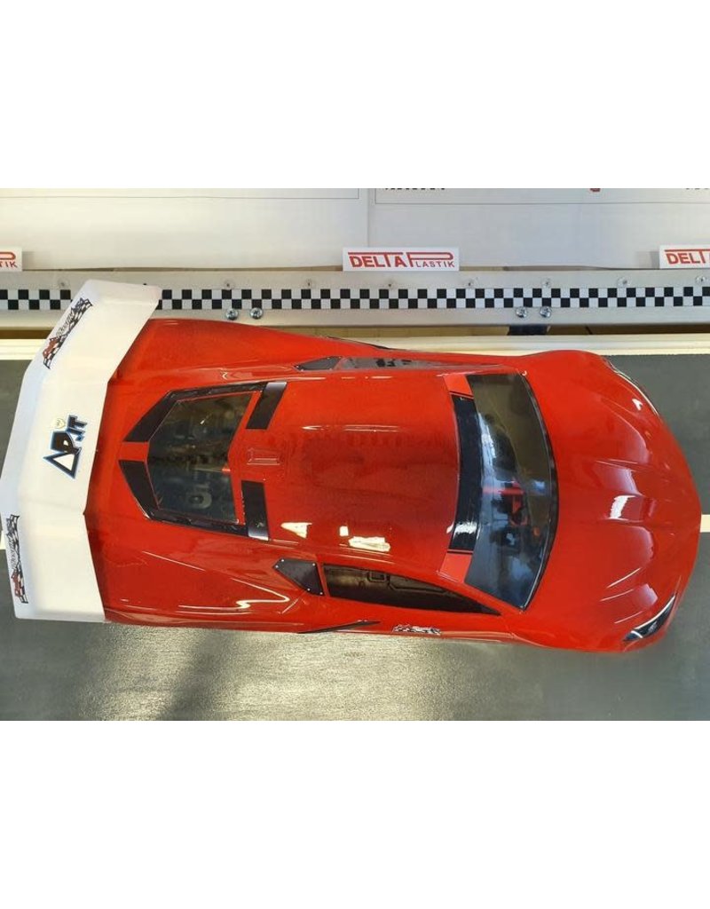 DELTA PLASTIK USA DP8504/2WDM CORVETTE CR8 1/7 SCALE BODY: CLEAR