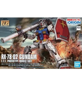 BANDAI BAN2494322 #26 THE ORIGIN RX-78-02 GUNDAM HG 1/144 PLASTIC MODEL