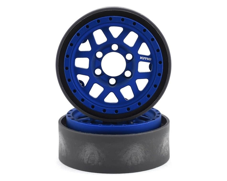 VPS07743 KMC 1.9 XD229 MACHETE V2 ALUMINUM BEADLOCK WHEELS: BLUE ANODIZED (2)