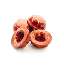 ROVAN RC RV97035O LT, SLT ENCLOSED CNC ALUMINUM WHEEL NUTS (4): ORANGE