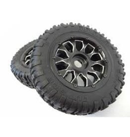 ROVAN RC RV970211 LT, SLT V5 BUGGY & TRUCK TIRES & ALUMINUM WHEELS (2)