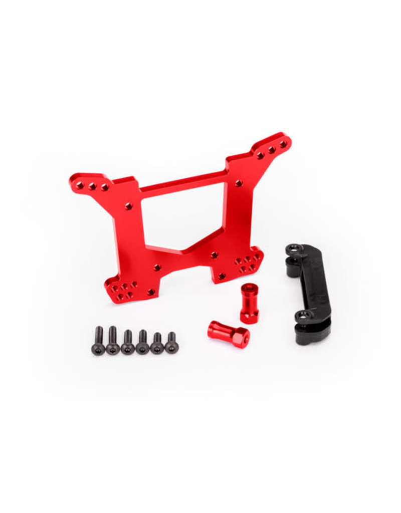 TRAXXAS TRA6738R ALUMINUM SHOCK TOWER REAR RED