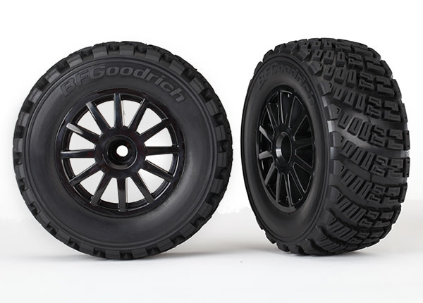 7473T - Black Wheels / Gravel Pattern Tires