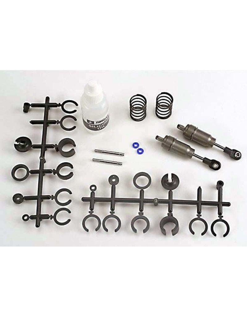 TRAXXAS TRA2658 BIG BORE SHOCKS (SHORT) (HARD-ANODIZED & PTFE-COATED T6 ALUMINUM) (ASSEMBLED WITH TIN SHAFTS W/ SPRINGS)(F/R)(2) (NOTE: ASSEMBLED WITH 32MM SHAFTS, 29MM SHAFTS INCLUDED)