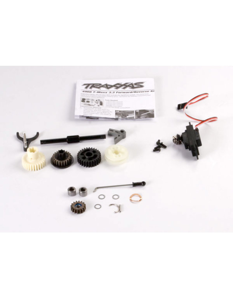TRAXXAS TRA4995X REVERSE INSTALLATION KIT (INCLUDES ALL COMPONENTS TO ADD MECHANICAL REVERSE (NO OPTIDRIVE) TO T-MAXX 3.3) (INCLUDES 2060 SUB-MICRO SERVO)