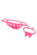 TRAXXAS TRA5835P BUMPER, FRONT/ BUMPER MOUNT, FRONT (PINK)