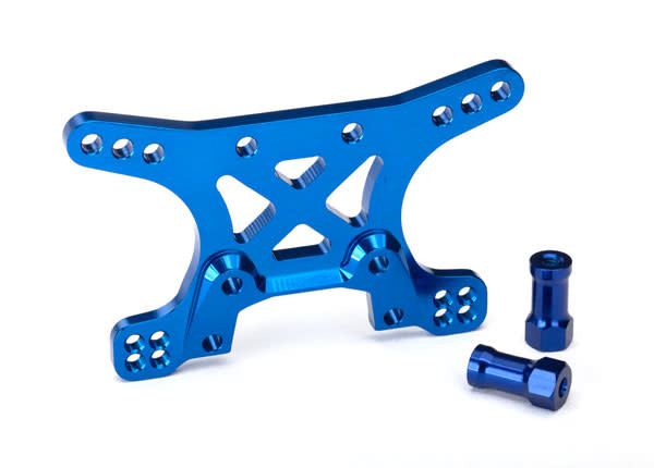 TRA6440 SHOCK TOWER, FRONT, 7075-T6 ALUMINUM (BLUE-ANODIZED)