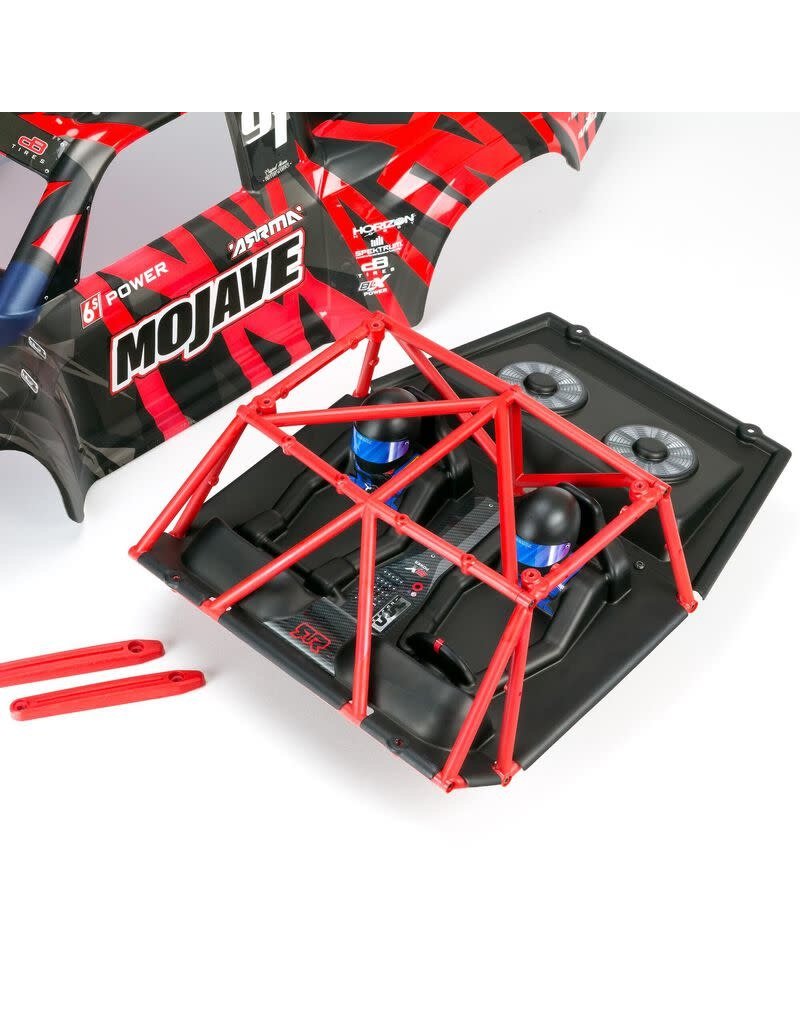 ARRMA ARA7604V2T2 MOJAVE 6S 4WD BLX 1/7 DESERT TRUCK RTR: RED/BLACK