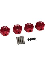 HOT RACING HRAATF10A02 12MM ALUMINUM HD WHEEL HUB ADAPTER FOR ARRMA 4WD GRANITE, SENTON (4)