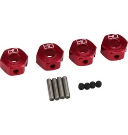 HOT RACING HRAATF10A02 12MM ALUMINUM HD WHEEL HUB ADAPTER FOR ARRMA 4WD GRANITE, SENTON (4)