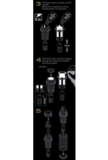 MST MXS-820121R TR60 ALUMINUM DAMPER SET (RED) (4)