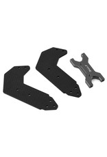 STRC SPTSTR320526GM GRAPHITE REAR WING SUPPORT W/ ALUM CROSS-MEMBER BRACE FOR ARRMA LIMITLESS: GUNMETAL