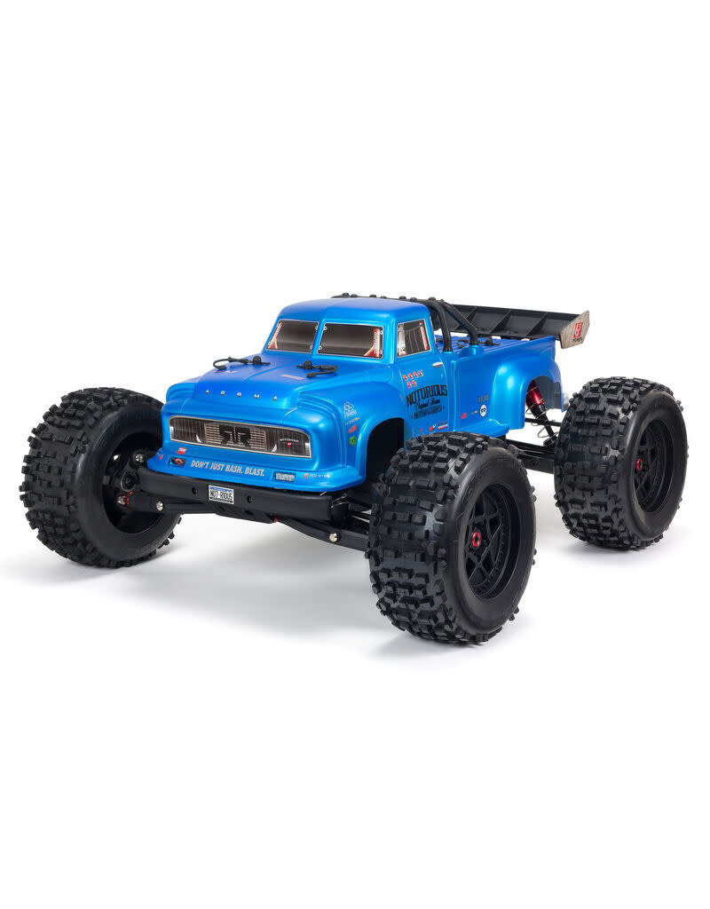 ARRMA ARA8611V5T2 NOTORIOUS 6S 4WD BLX 1/8 STUNT TRUCK RTR BLUE