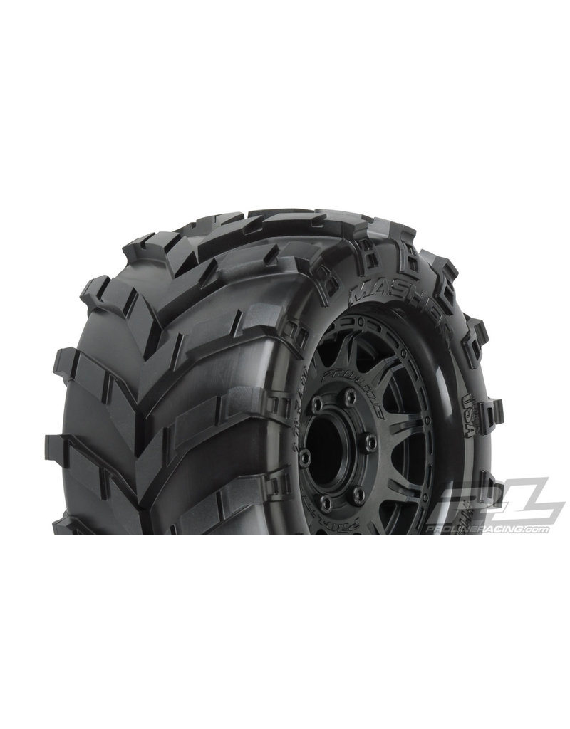 PROLINE RACING PRO119210 MASHER 2.8" MTD RAID BLACK 6X30 F/R