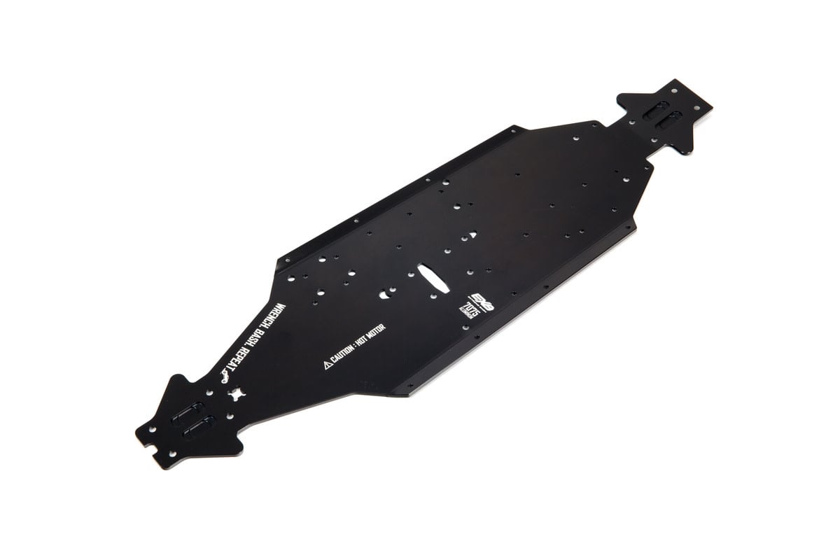 ARA320571 ALUMINUM CHASSIS CNC 7075 T6 LWB BLACK