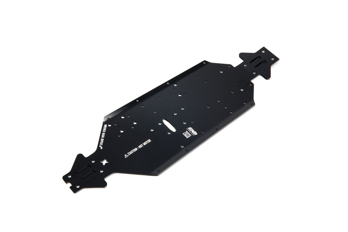 ARA320572 ALUMINUM CHASSIS CNC 7075 T6 SWB BLACK