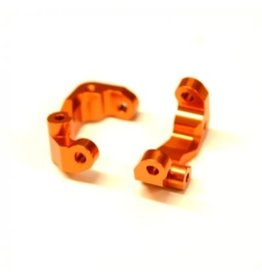 STRC SPTSTC91417CO ALUMINUM CASTER BLOCKS FOR TEAM ASSOCIATED DR10: ORANGE (2)