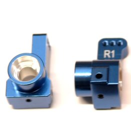 STRC SPTSTC91418T1B ALUMINUM REAR HUB CARRIERS 1 DEG TOE-IN FOR TEAM ASSSOCIATED DR10: BLUE (2)