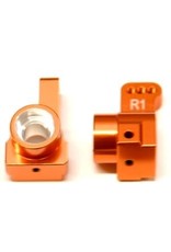 STRC SPTSTC91418T1O ALUMINUM REAR HUB CARRIERS 1 DEG TOE-IN FOR TEAM ASSSOCIATED DR10: ORANGE (2)