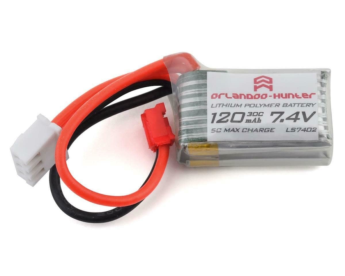 OLHLS7402-B 2S LIPO 7.4V 120MAH 30C BATTERY: PH2.0 (USE W/D4L SYSTEM)