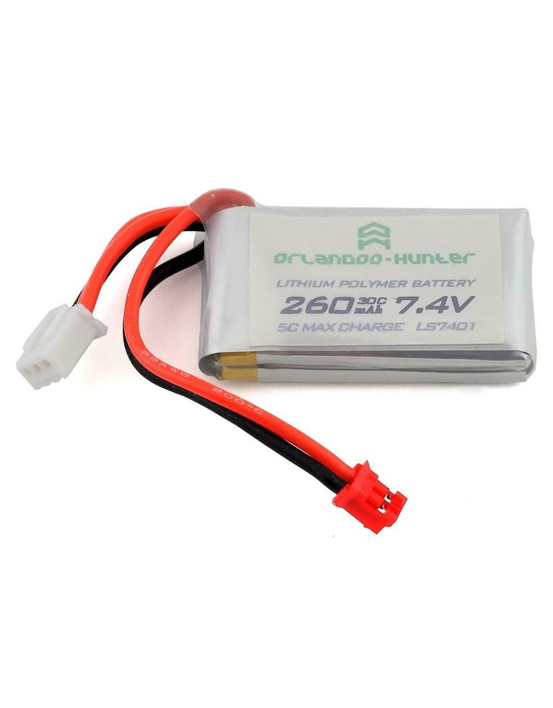 ORLANDOO HUNTERS OLHLS7401-B 2S LIPO 7.4V 260MAH 30C BATTERY: PH2.0 (USE W/D4L SYSTEM)