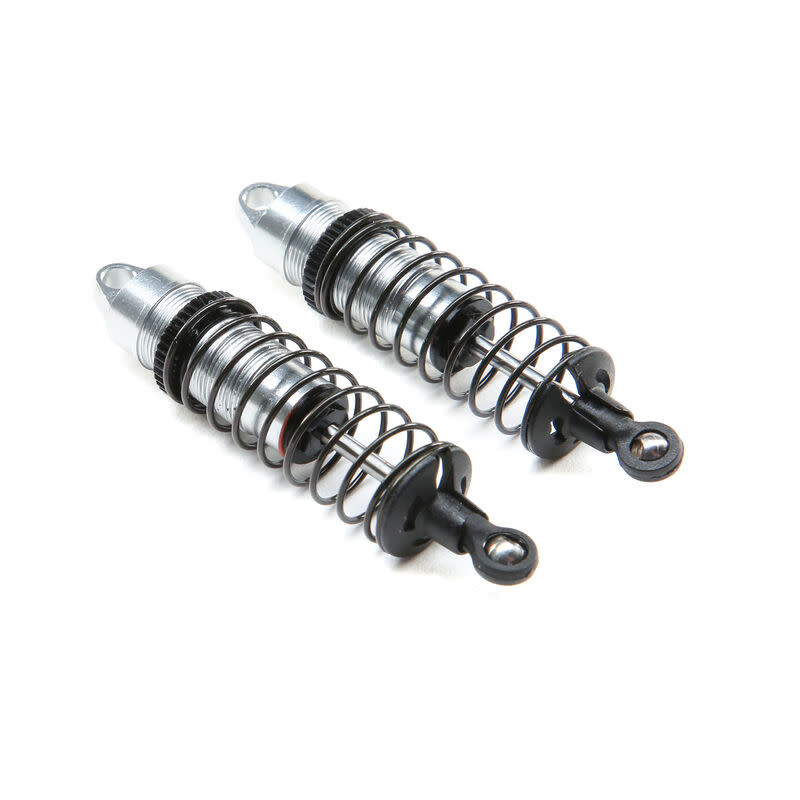 LOS314004 SHOCK ASSEMBLY, FRONT, ALUMINUM, (2): MINI-T 2.0