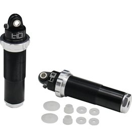 HOT RACING HRAATF155AR08 ALUMINUM THREADED REAR BLEEDER SHOCK BODIES FOR ARRMA 1/10 4X4 (2)