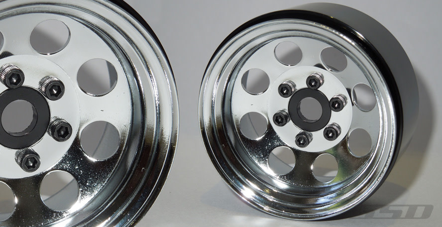 SSD00270 8 HOLE 1.9'' STEEL BEADLOCK WHEELS (CHROME)
