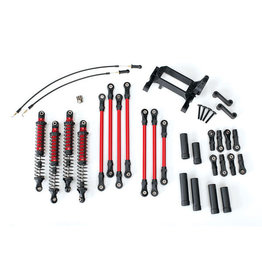 TRAXXAS TRA8140R LONG ARM LIFT KIT, TRX-4, COMPLETE (INCLUDES RED POWDER COATED LINKS, RED-ANODIZED SHOCKS)