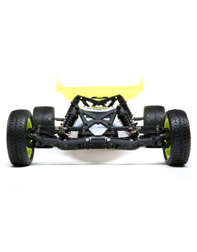 LOSI LOS01016T3 MINI-B, BRUSHED, RTR: 1/16 2WD BUGGY, YELLOW/WHITE