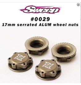 SWEEP RACING SRCSW0029 17MM WHEEL NUTS(4): BRONZE ALUMINUM