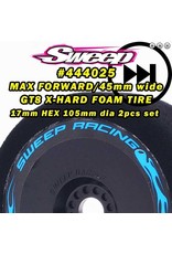 SWEEP RACING SRC444025 MAX FORWARD FOAM TIRES GT: X-HARD