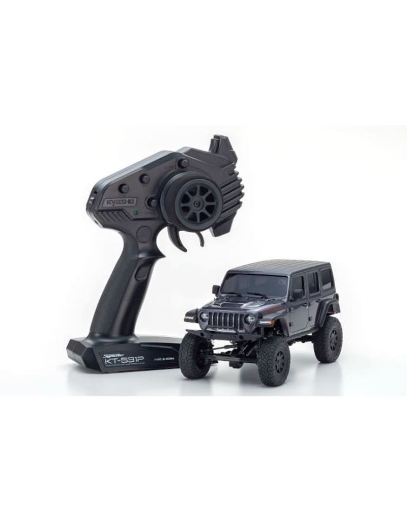 KYOSHO KYO32521GM MINI-Z 4X4 READYSET JEEP WRANGLER UNLIMITED RUBICON: GRANITE CYRISTAL METALLIC