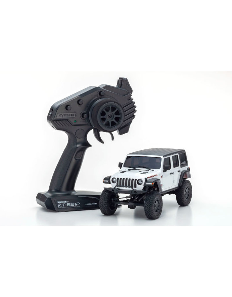 KYOSHO KYO32521W MINI-Z 4X4 READYSET JEEP WRANGLER UNLIMITED RUBICON: BRIGHT WHITE