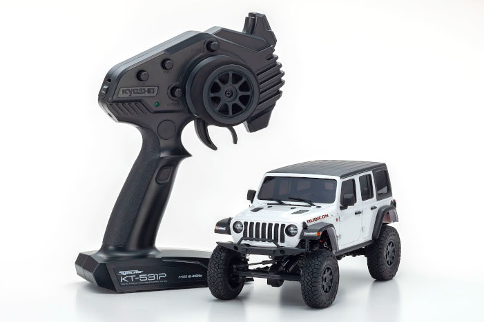 KYO32521W MINI-Z 4X4 READYSET JEEP WRANGLER UNLIMITED RUBICON: BRIGHT WHITE