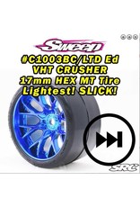 SWEEP RACING SRCC1003BC VHT CRUSHER BEILTED TIRE: BLUE (2)