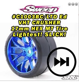 SWEEP RACING SRCC1003BC VHT CRUSHER BEILTED TIRE: BLUE (2)