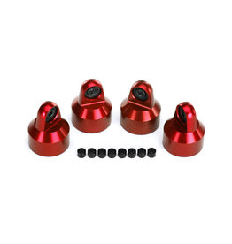 TRAXXAS TRA7764R SHOCK CAPS, ALUMINUM (RED-ANODIZED), GTX SHOCKS (4)/ SPACERS (8)