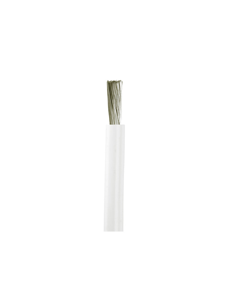 LECTRON PRO CSRC 8 AWG SILICONE WIRE WHITE: (BY THE FOOT)