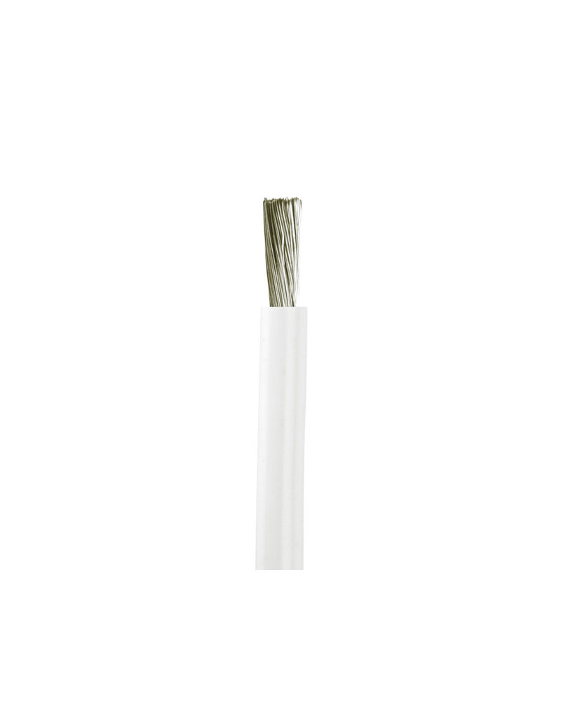 LECTRON PRO CSRC 8AWG SILICONE WIRE WHITE: (BY THE FOOT)