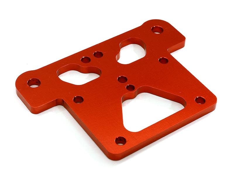 INTC28670 RED BILLET ALLOY TOP PLATE FOR ARRMA 1/8 OUTCAST, KRATON & NOTORIOUS 6S BLX AR320195: RED