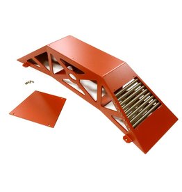 INTEGY INTC28120RED REALISTIC HEAVY DUTY DISPLAY RAMP 375MMX100MMX75MM 1/10 SCALE: RED