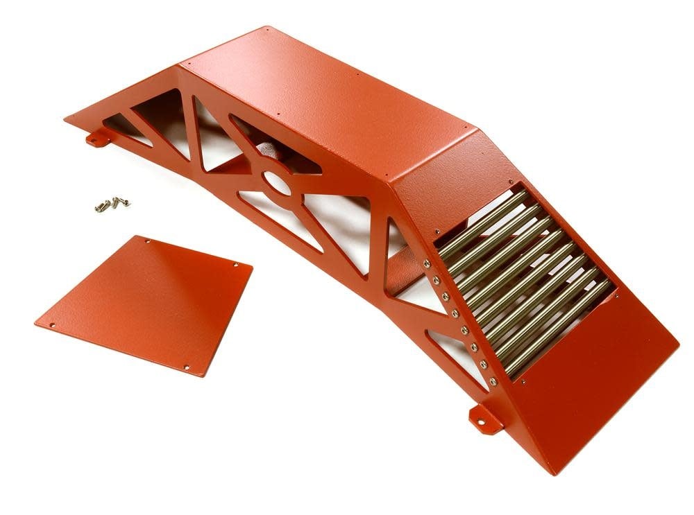 INTC28120RED REALISTIC HEAVY DUTY DISPLAY RAMP 375MMX100MMX75MM 1/10 SCALE: RED