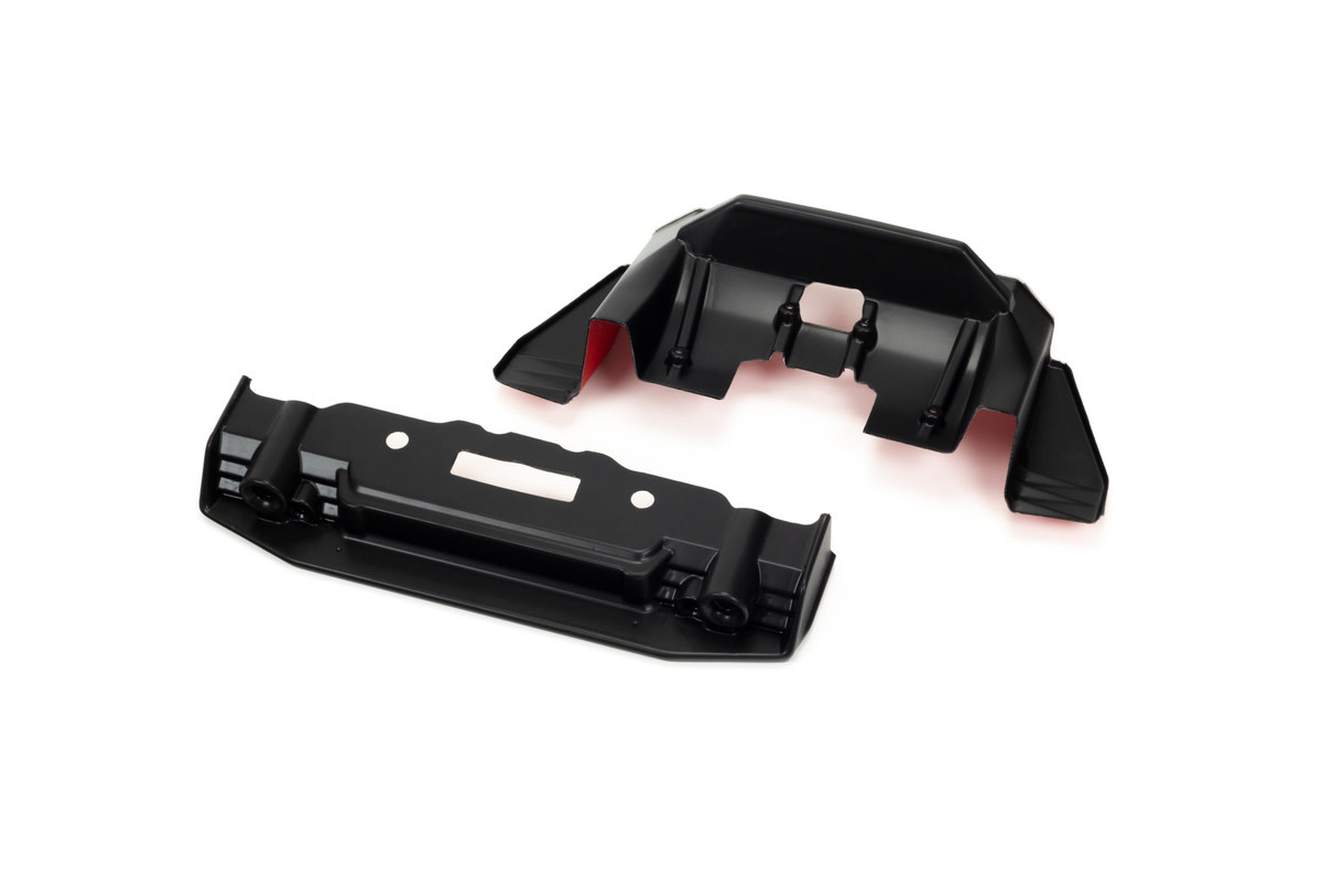 ARA410008 FELONY PAINTED SPLITTER AND DIFFUSER BLACK/RED